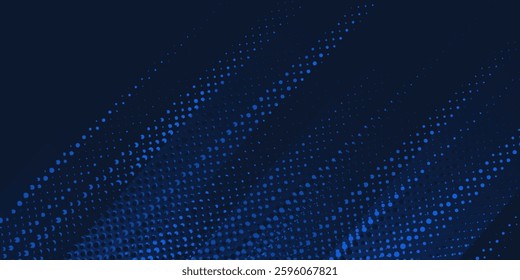 blue color pattern gradient grunge texture background. Dots pop art comics sport style vector illustration Abstract background dark blue with modern corporate concept