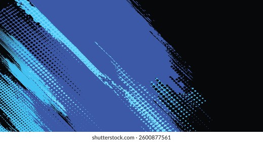 blue color pattern gradient grunge texture background. Dots pop art comics sport style vector illustration Abstract background dark blue with modern corporate concept  modern arts 