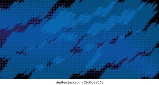 blue color pattern gradient grunge texture on black background. 