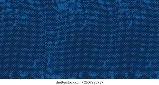 blue color pattern gradient grunge texture background. Dots pop art comics sport style vector illustration Abstract background dark blue with modern corporate concept