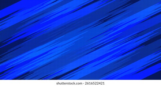 blue color pattern gradient grunge texture background. Dots pop art comics sport style vector illustration Abstract background dark blue with modern corporate concept