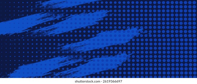 blue color pattern gradient grunge texture background. Dots pop art comics sport style vector illustration Abstract background dark blue with modern corporate concept. modern vector