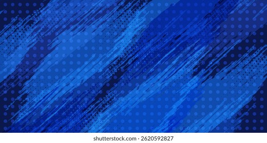 blue color pattern gradient grunge texture background. Dots pop art comics sport style vector illustration Abstract background dark blue with modern corporate concept	
