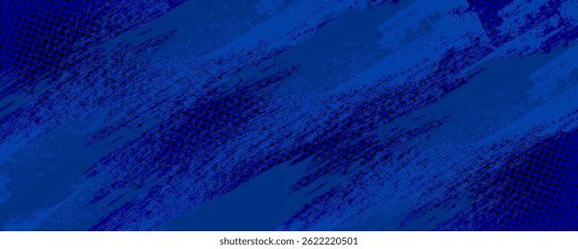 blue color pattern gradient grunge texture background. Dots pop art comics sport style vector illustration Abstract background dark blue with modern corporate concept. eps10