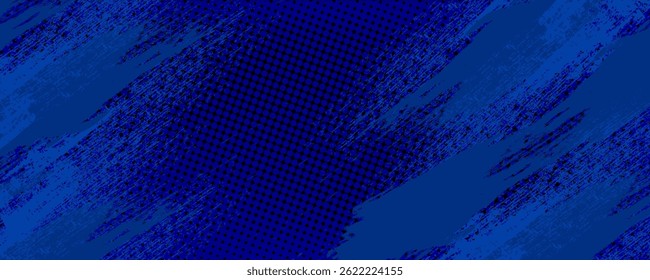 fundo de textura gradiente gradiente do padrão de cor azul. Pontos pop art quadrinhos estilo esporte vetor ilustração Fundo abstrato azul escuro com conceito corporativo moderno.