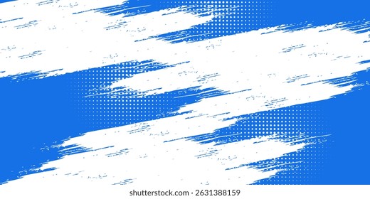 blue color pattern gradient grunge texture background. Dots pop art comics sport style vector illustration Abstract background dark blue with modern corporate concept