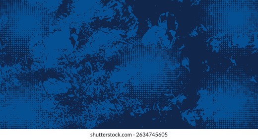 blue color pattern gradient grunge texture background. Dots pop art comics sport style vector illustration Abstract background dark blue with modern corporate concept arts texture