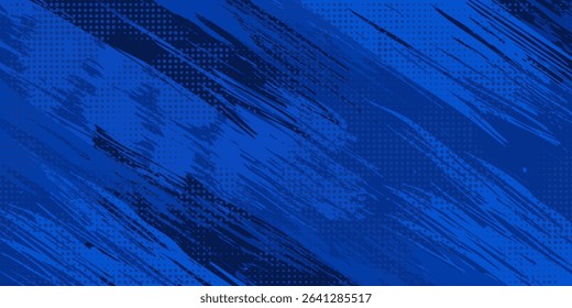 blue color pattern gradient grunge texture background. Dots pop art comics sport style vector illustration Abstract background dark blue with modern corporate concept	
