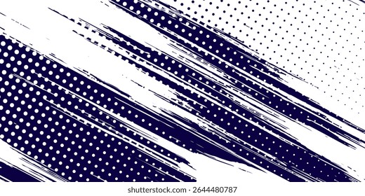 blue color pattern gradient grunge texture background. Dots pop art comics sport style vector illustration Abstract background dark blue with modern corporate concept	