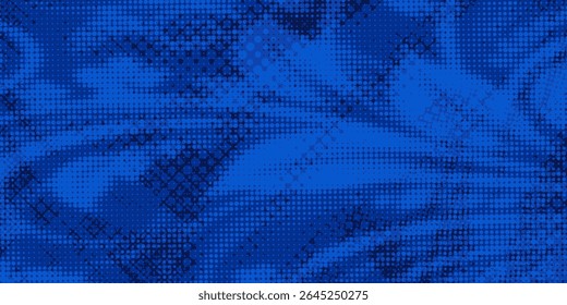 fundo de textura gradiente gradiente do padrão de cor azul. Pontos pop art quadrinhos estilo esporte vetor ilustração Fundo abstrato azul escuro com conceito corporativo moderno