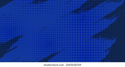 Fondo de textura grunge degradado de patrón de color azul. 