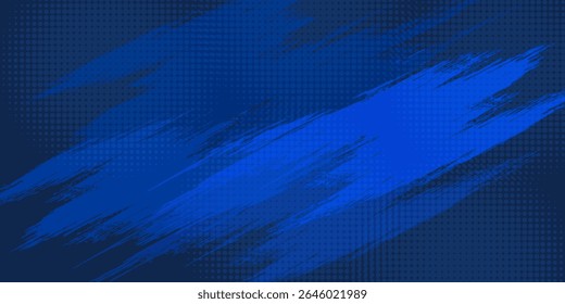 Fondo de textura grunge degradado de patrón de color azul. 