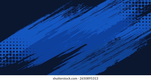 fundo de textura gradiente gradiente do padrão de cor azul. Pontos pop art quadrinhos estilo esporte vetor ilustração 