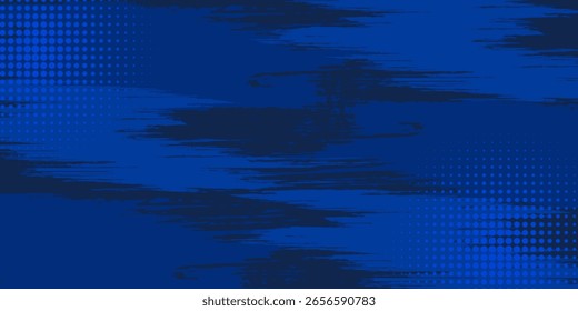Fondo de textura grunge degradado de patrón de color azul. 