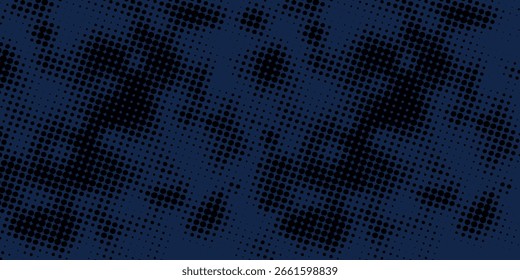 blue color pattern gradient grunge texture background. Dots pop art comics sport style vector illustration Abstract background dark blue with modern corporate concept