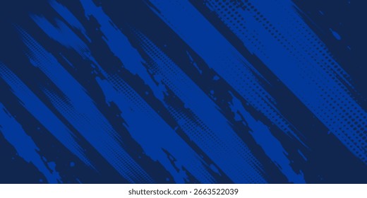 Fondo de textura grunge degradado de patrón de color azul. EPS 10