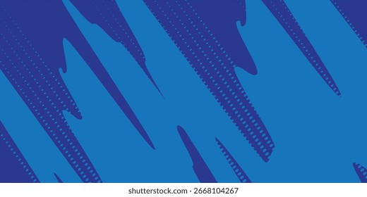 Fondo de textura grunge degradado de patrón de color azul. Vector moderno del estilo del deporte de los cómics del arte pop de los puntos