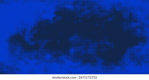 Fondo de textura grunge degradado de patrón de color azul. EPS 10
