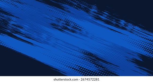 blue color pattern gradient grunge texture background. Dots pop art comics sport style vector illustration Abstract background dark blue with modern corporate concept