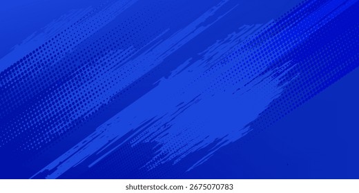 Fondo de textura grunge degradado de patrón de color azul. EPS 10