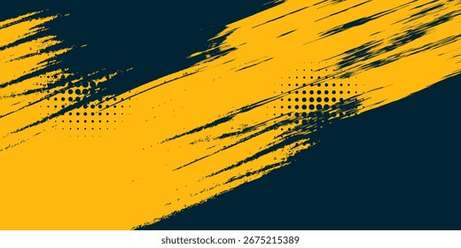 Fondo de textura grunge degradado de patrón de color azul. 