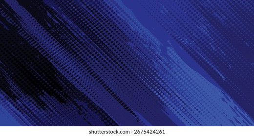 blue color pattern gradient grunge texture background. Dots pop art comics sport style modern vector background best seller