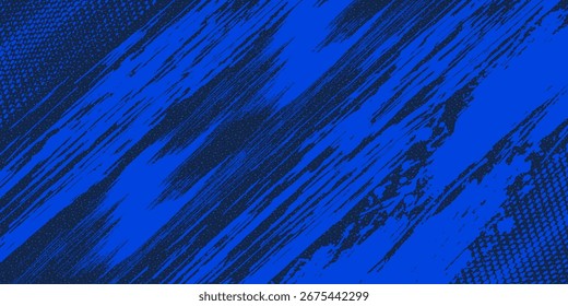 Fondo de textura grunge degradado de patrón de color azul. EPS 10