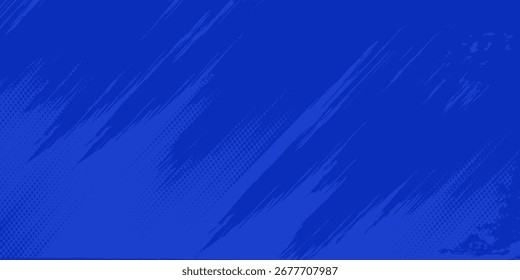 fundo de textura gradiente gradiente do padrão de cor azul. Pontos pop art quadrinhos estilo esporte vetor moderno
