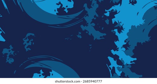 Fondo de textura grunge degradado de patrón de color azul. Vector EPS10