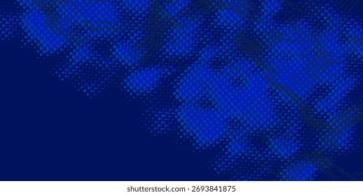 Fondo de textura grunge degradado de patrón de color azul. 