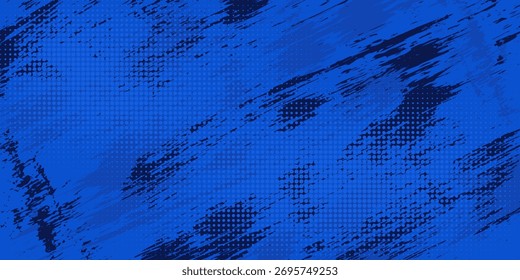 fundo de textura gradiente gradiente do padrão de cor azul. Pontos pop art quadrinhos estilo esporte vetor ilustração Fundo abstrato azul escuro com conceito corporativo moderno