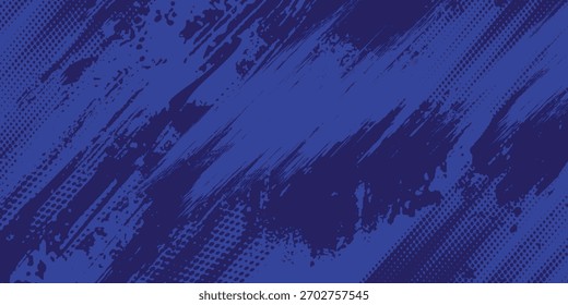 Fondo de textura grunge degradado de patrón de color azul.