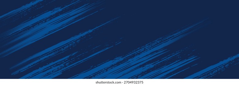 blaues Farbmuster Farbverlauf farbige Textur Hintergrund. Punkte Pop Art Comics Sport Stil Vektorgrafik Abstrakter Hintergrund dunkelblau mit Grunge Speed Linien modernes Unternehmenskonzept Vektor modern