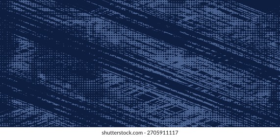 blue color pattern gradient grunge texture background. Dots pop art comics sport style vector illustration Abstract background dark blue

