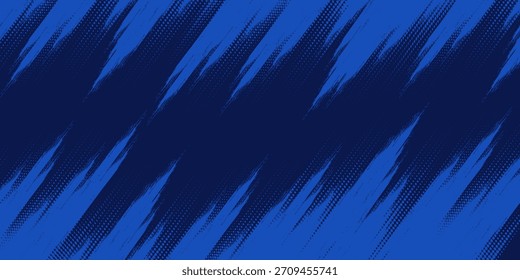 Fondo de textura grunge degradado de patrón de color azul. Punto pop art comics estilo deportivo Ilustración vectorial fondo Abstractas azul oscuro con concepto corporativo moderno

