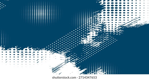 blue color pattern gradient grunge texture background. Dots pop art comics sport style vector illustration Abstract background dark blue with modern corporate concept vector grungr blu