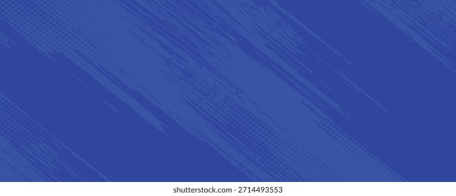blue color pattern gradient grunge texture background. Dots pop art comics sport style  modern vector