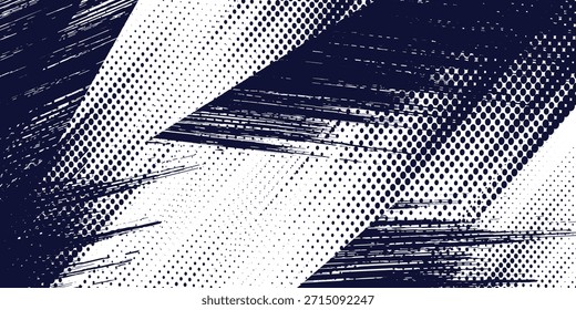 fundo de textura gradiente gradiente do padrão de cor azul. Pontos pop art quadrinhos estilo esporte Fundo abstrato azul escuro com conceito corporativo moderno. ilustração vetorial