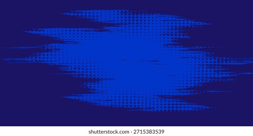Fondo de textura grunge degradado de patrón de color azul. Dots pop art comics estilo deportivo Ilustración vectorial fondo Abstractas azul oscuro con concepto corporativo moderno Vector grunge azul