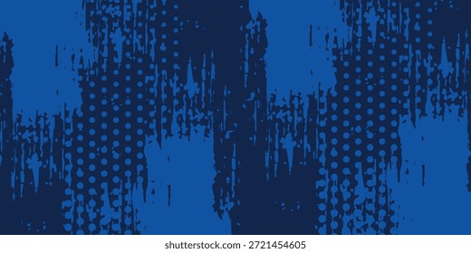 blue color pattern gradient grunge texture background. Dots pop art comics sport style vector illustration  modern art good nice noise old