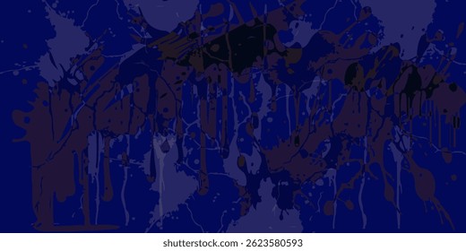 blue color pattern grunge texture on dark blue background. vector illustration
