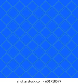 Blue color pattern with rhombuses, abstract design geometrical vector background. Simple modern stylish texture.