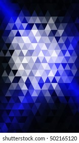 blue color polygon background. Triangle geometrical pattern. Vector illustration. Geometric design for business, brochure