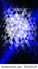 blue color polygon background. Triangle geometrical pattern. Vector illustration. Geometric design for business, brochure