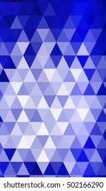 blue color polygon background. Triangle geometrical pattern. Vector illustration. Geometric design for business, brochure, flyer, presentation, wallpaper.