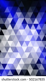 blue color polygon background. Triangle geometrical pattern. Vector illustration. Geometric design for business, brochure, flyer, presentation, wallpaper.