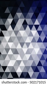 blue color polygon background. Triangle geometrical pattern. Vector illustration. Geometric design for business, brochure, flyer, presentation, wallpaper.