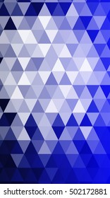 blue color polygon background. Triangle geometrical pattern. Vector illustration. Geometric design for business, brochure, flyer, presentation, wallpaper.