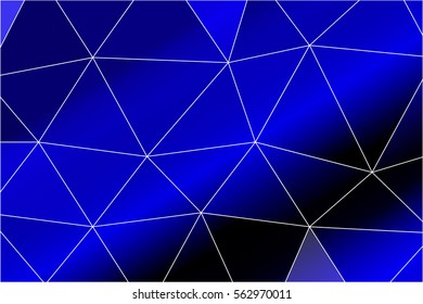 blue color polygonal background. vector illustration. for design, wallpaper, cover, print