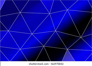 blue color polygonal background. vector illustration. for design, wallpaper, cover, print